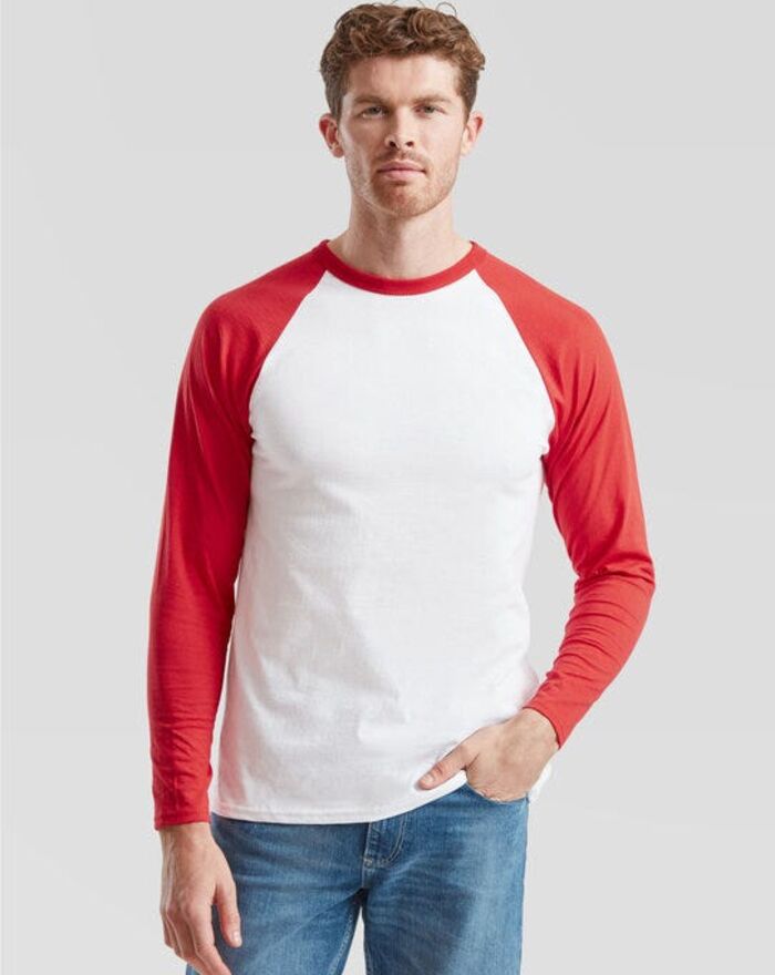 Men's Valueweight Long Sleeve Baseball T-Shirt Thumbnail