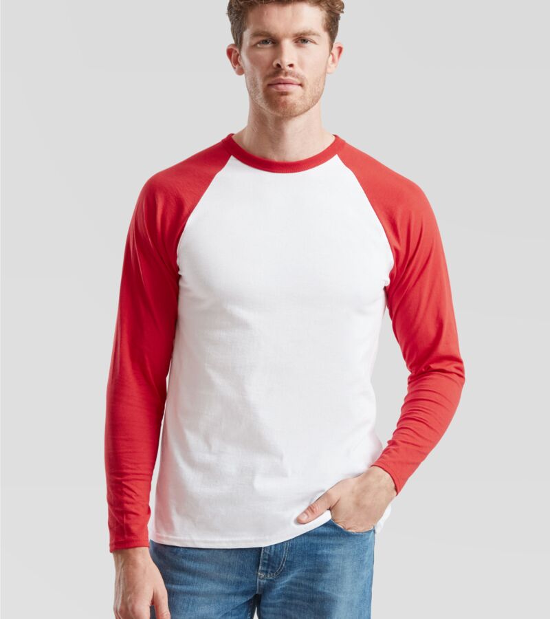 Men's Valueweight Long Sleeve Baseball T-Shirt Thumbnail