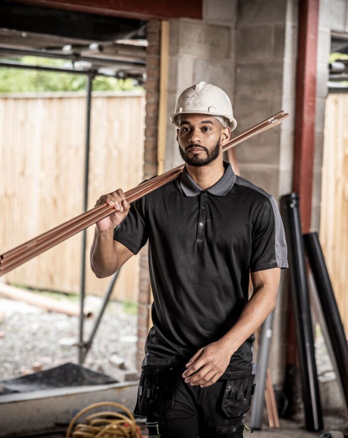 Contrast Quick Wicking Polo Shirt Thumbnail