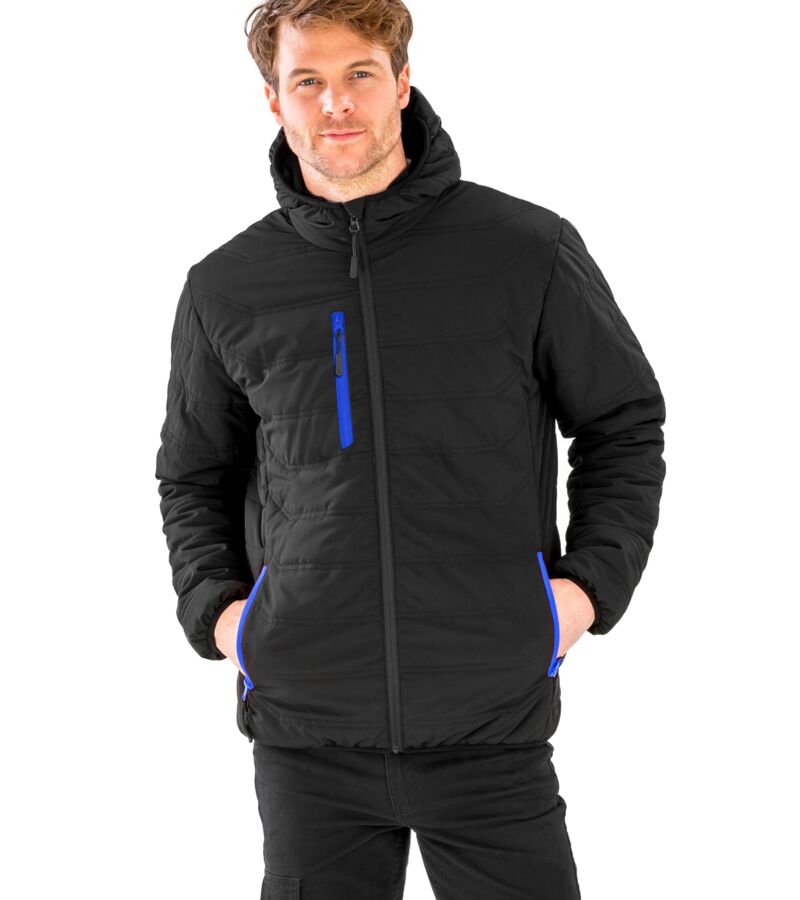 Black Compass Padded Winter Jacket Thumbnail