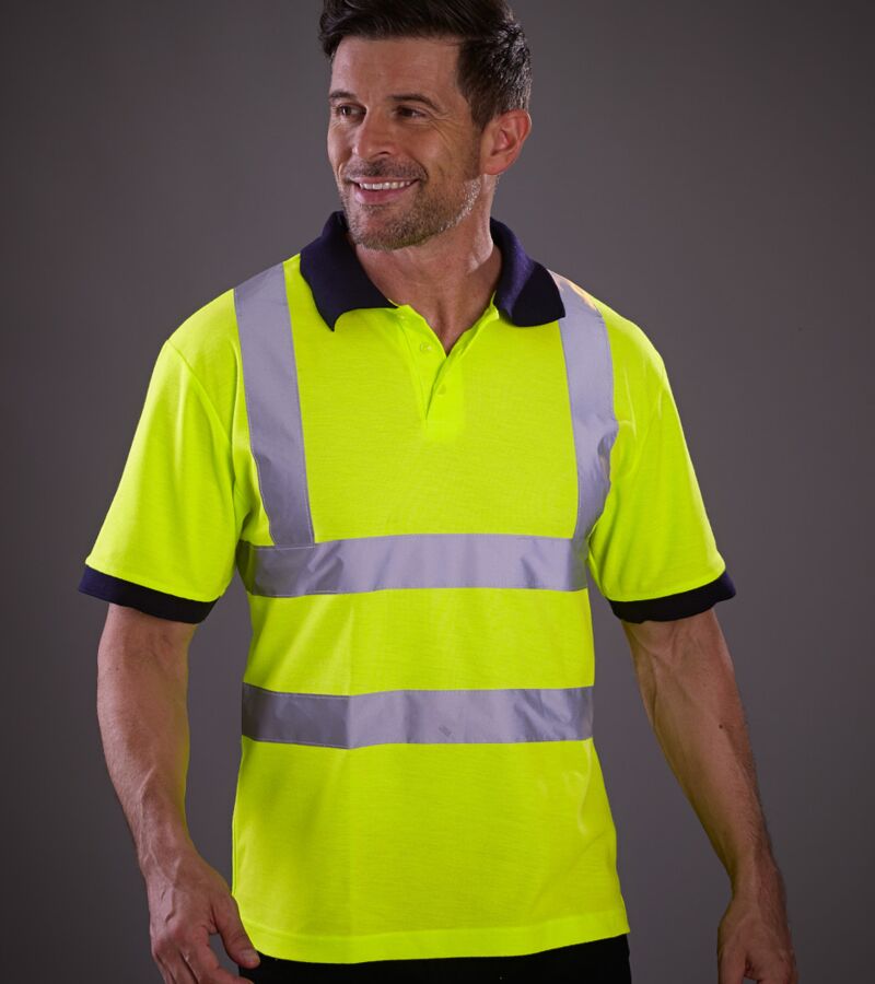 Hi-Vis Short Sleeve Polo Shirt Thumbnail