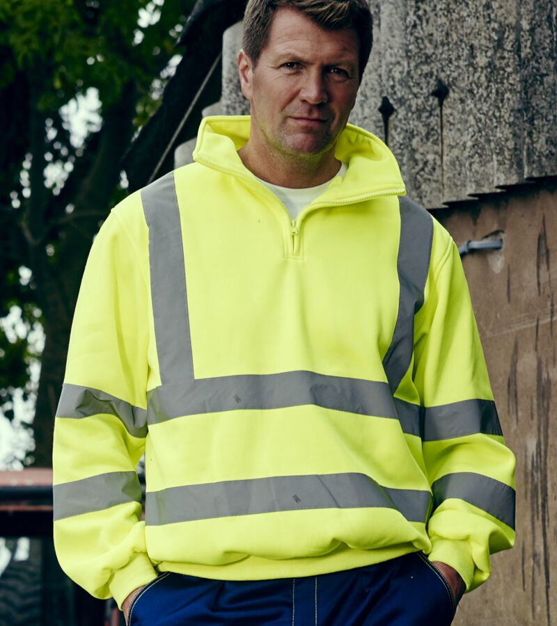 Hi-Vis 1/4 Zip Sweatshirt Thumbnail