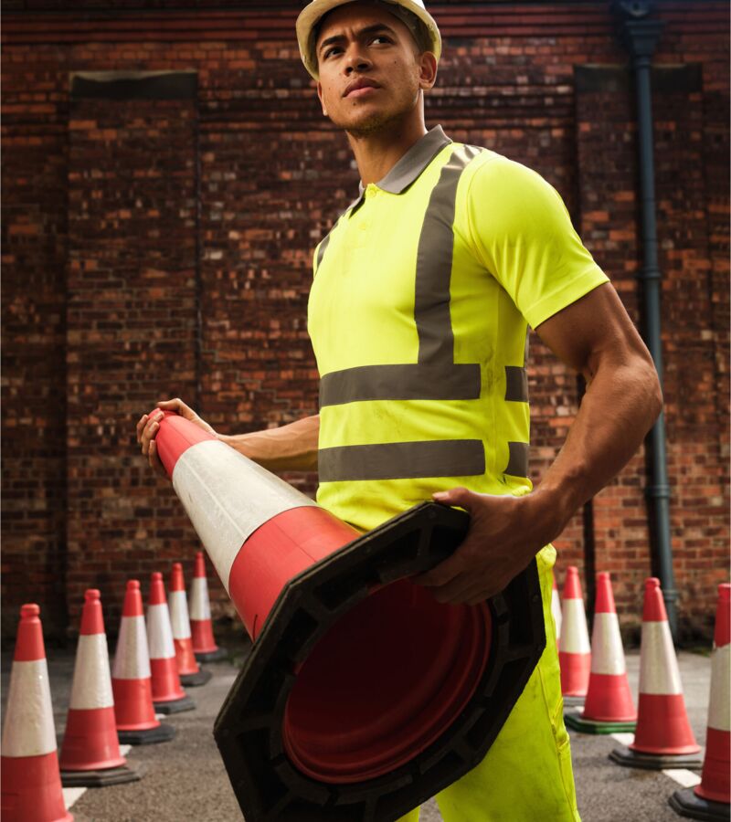 Hi-Vis Pro Contract Polo Shirt (Class 2) Thumbnail