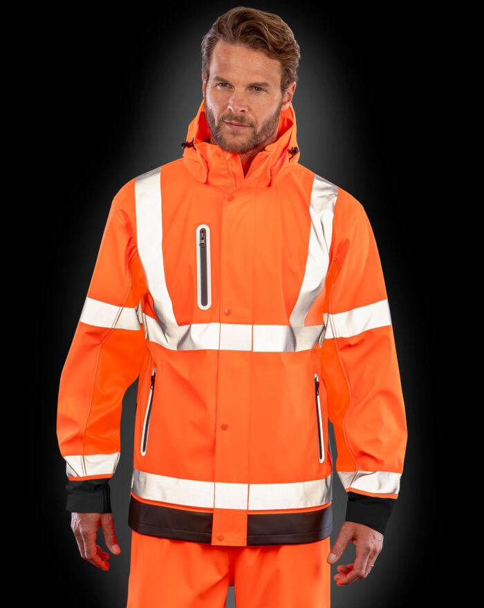 Heavy Duty Prism PU Safe & Dry Jacket With Recycled Backing Thumbnail