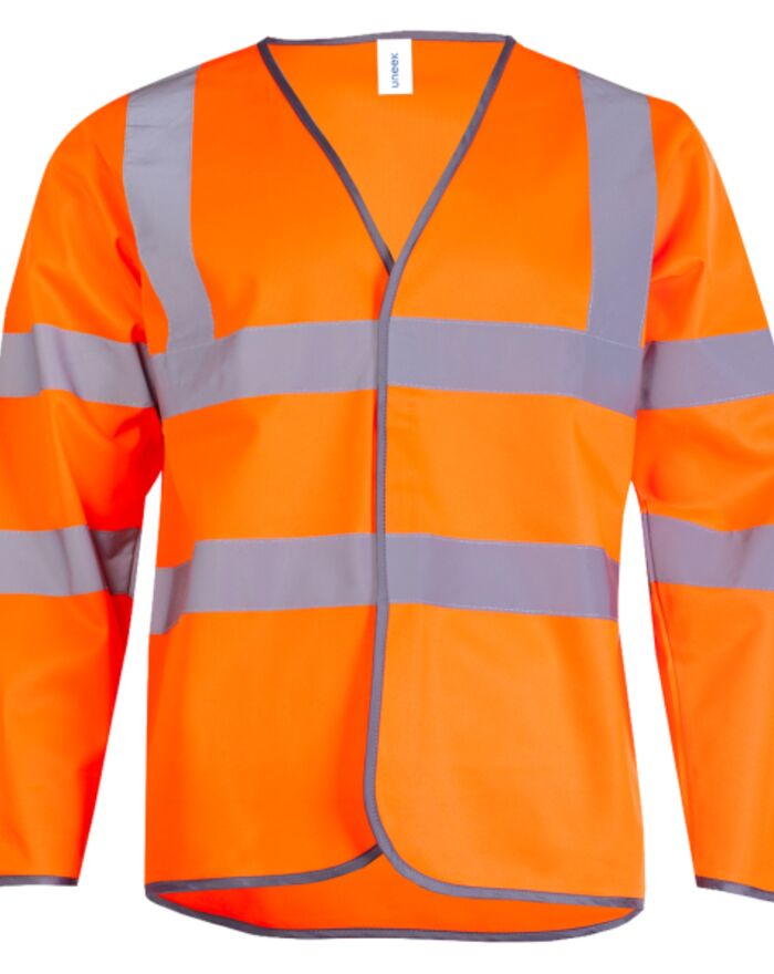 Long Sleeve Hi Vis Safety Waistcoat Thumbnail