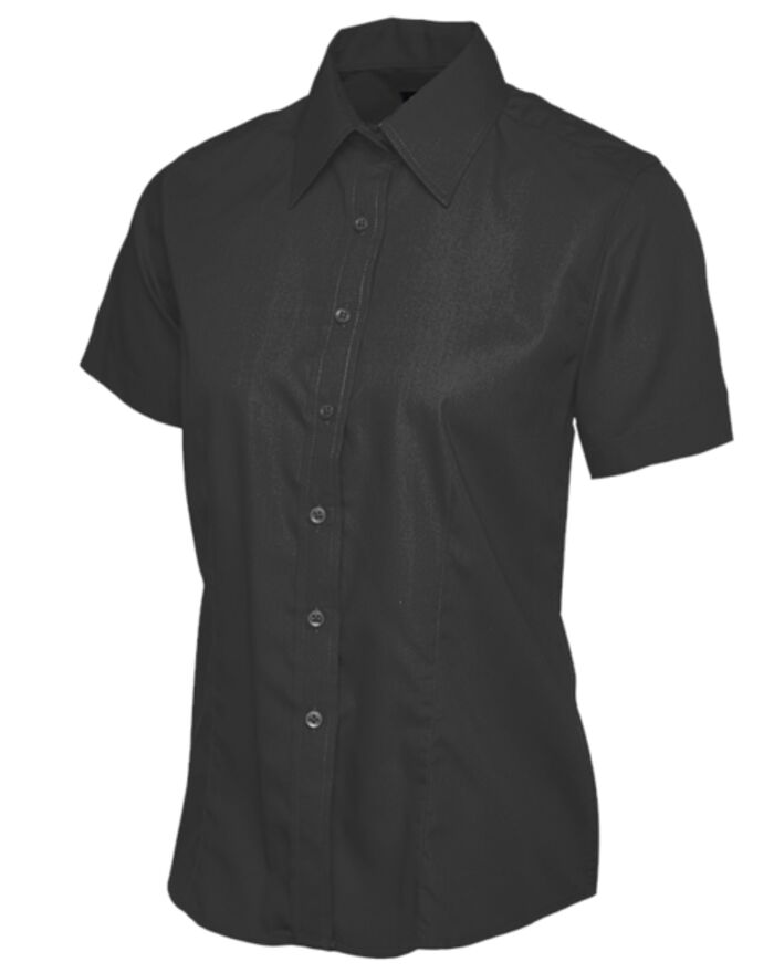 Ladies Poplin Half Sleeve Shirt Thumbnail