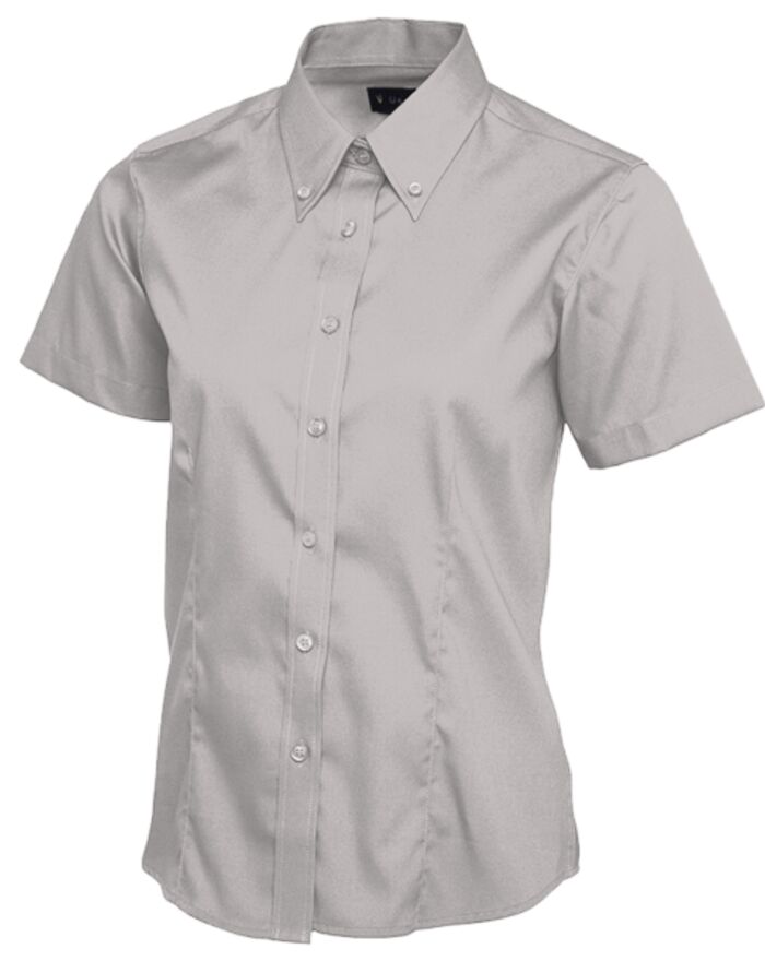 Ladies Pinpoint Oxford Half Sleeve Shirt Thumbnail