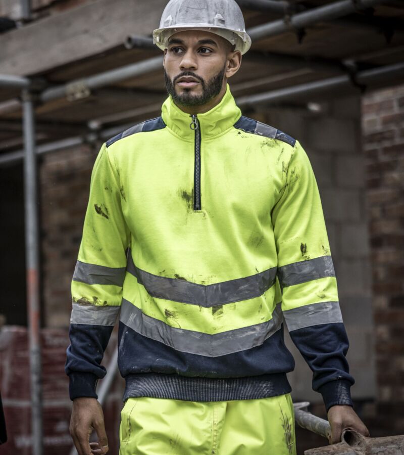 Pro Two Tone 1/4 Zip Sweat Top Thumbnail