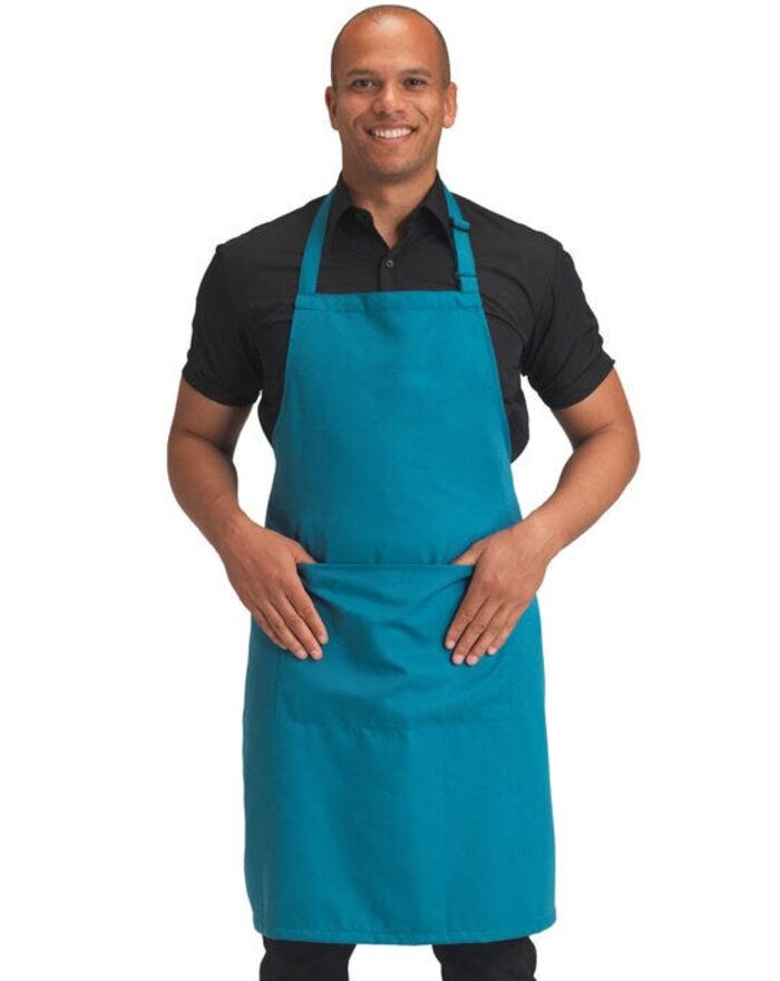 Recycled Bib Apron With Pocket Thumbnail