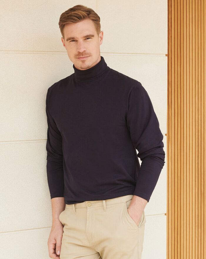 Long sleeve roll neck top Thumbnail