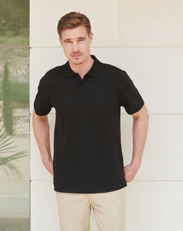 Stretch piqué polo shirt Thumbnail
