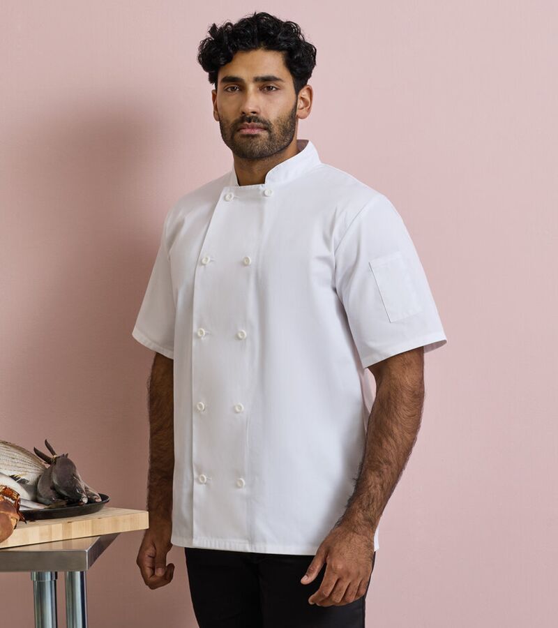 Short sleeve chef’s jacket Thumbnail