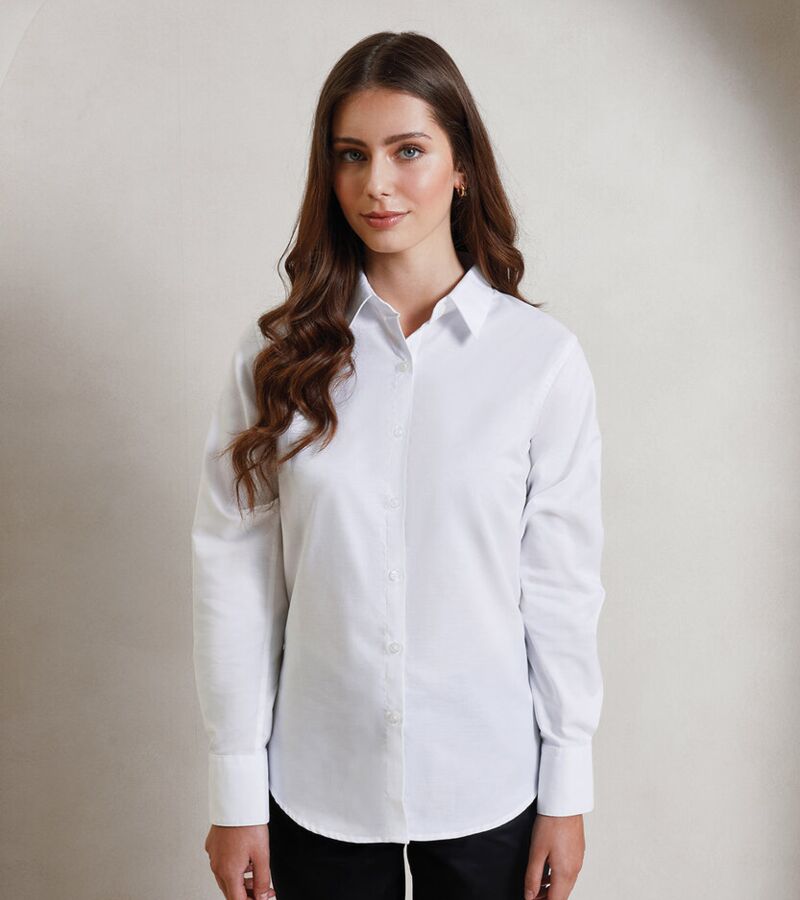 Women's signature Oxford long sleeve shirt Thumbnail