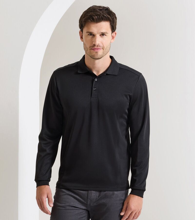 Long sleeve Coolchecker® piqué polo Thumbnail