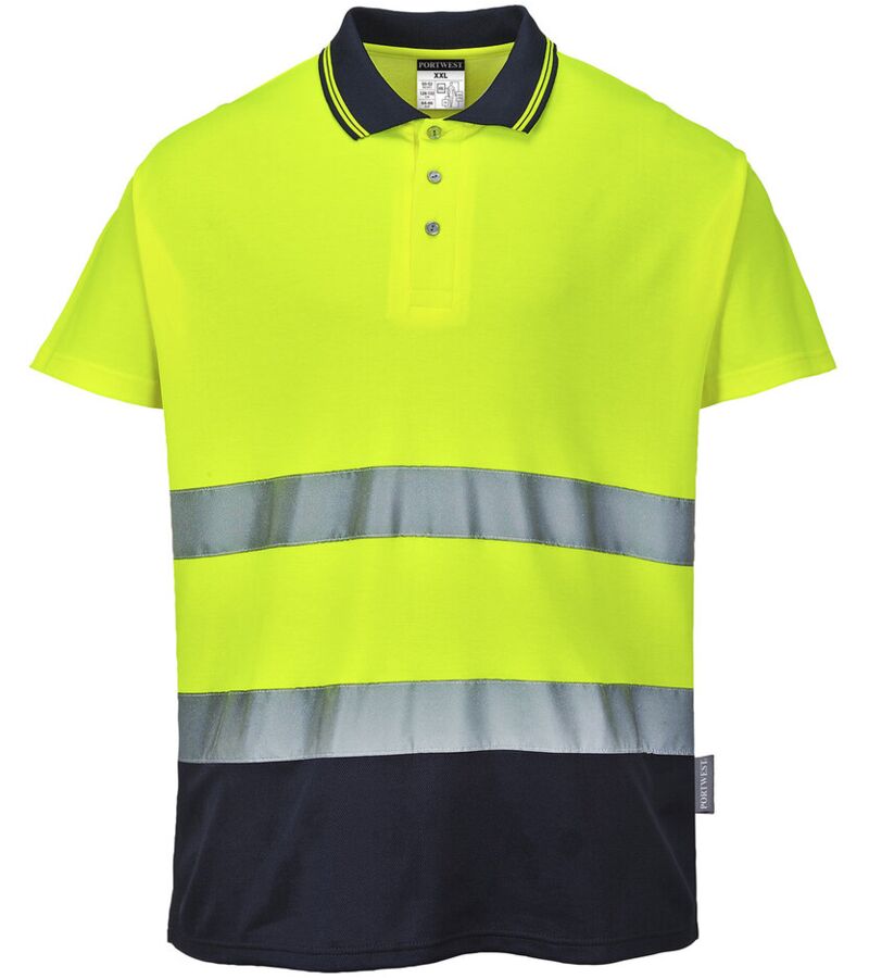Two-tone cotton Comfort polo (S174) Thumbnail