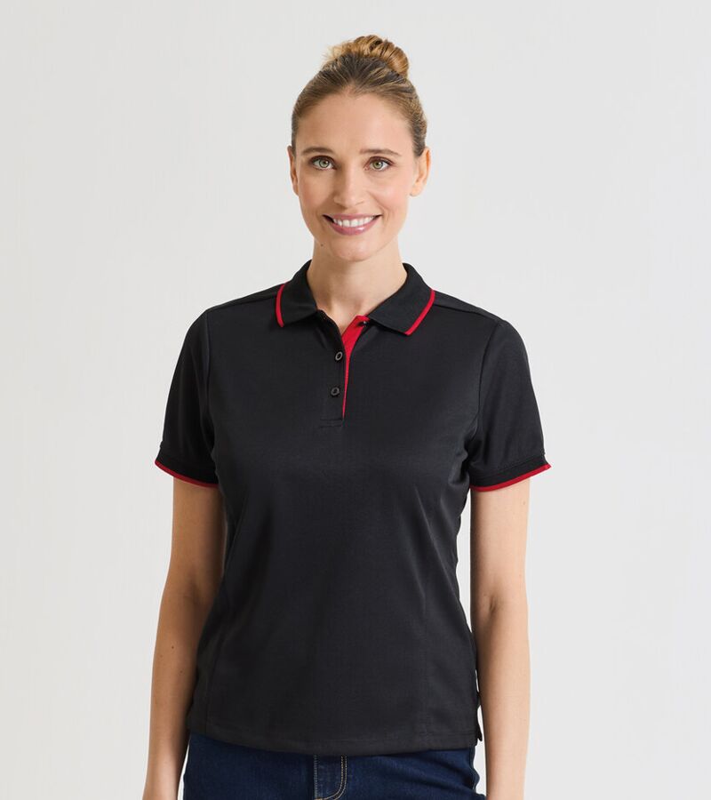 Women's contrast Coolchecker® polo Thumbnail