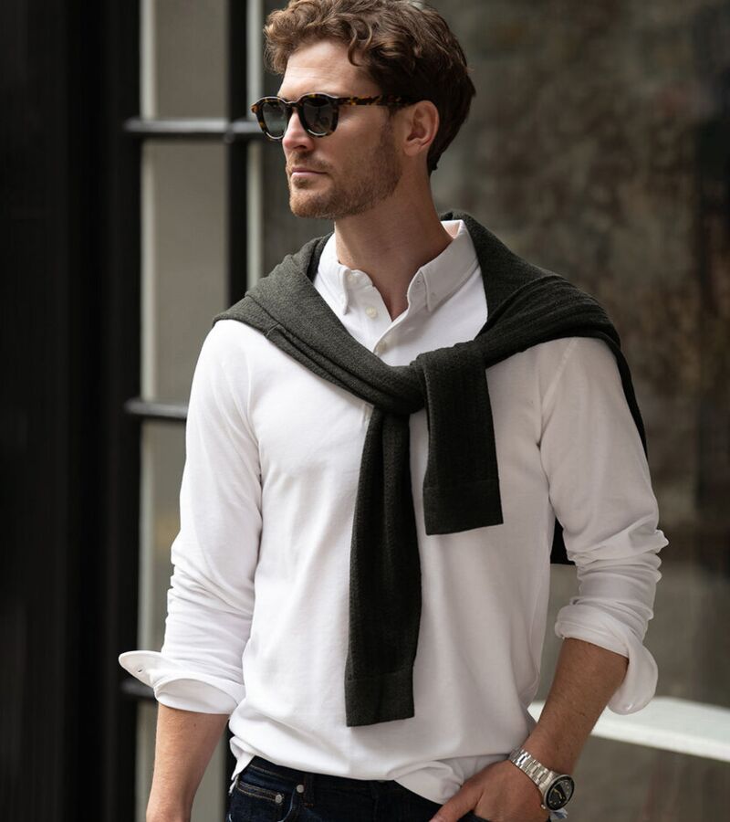 Carlington – deluxe long sleeve polo Thumbnail