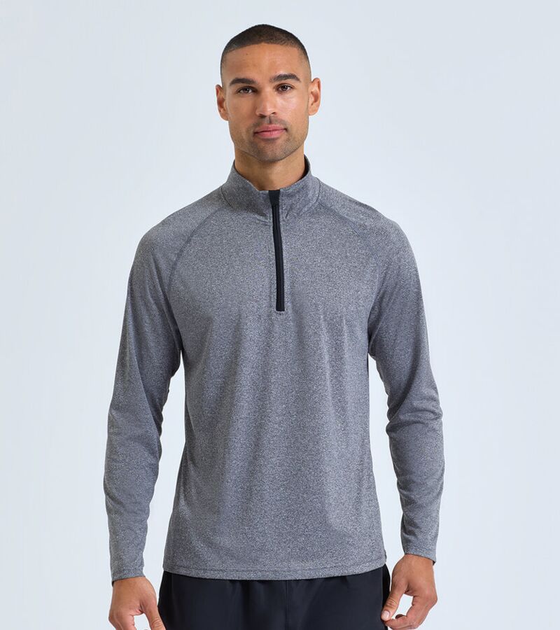 Men's TriDri® long sleeve performance ¼ zip top Thumbnail