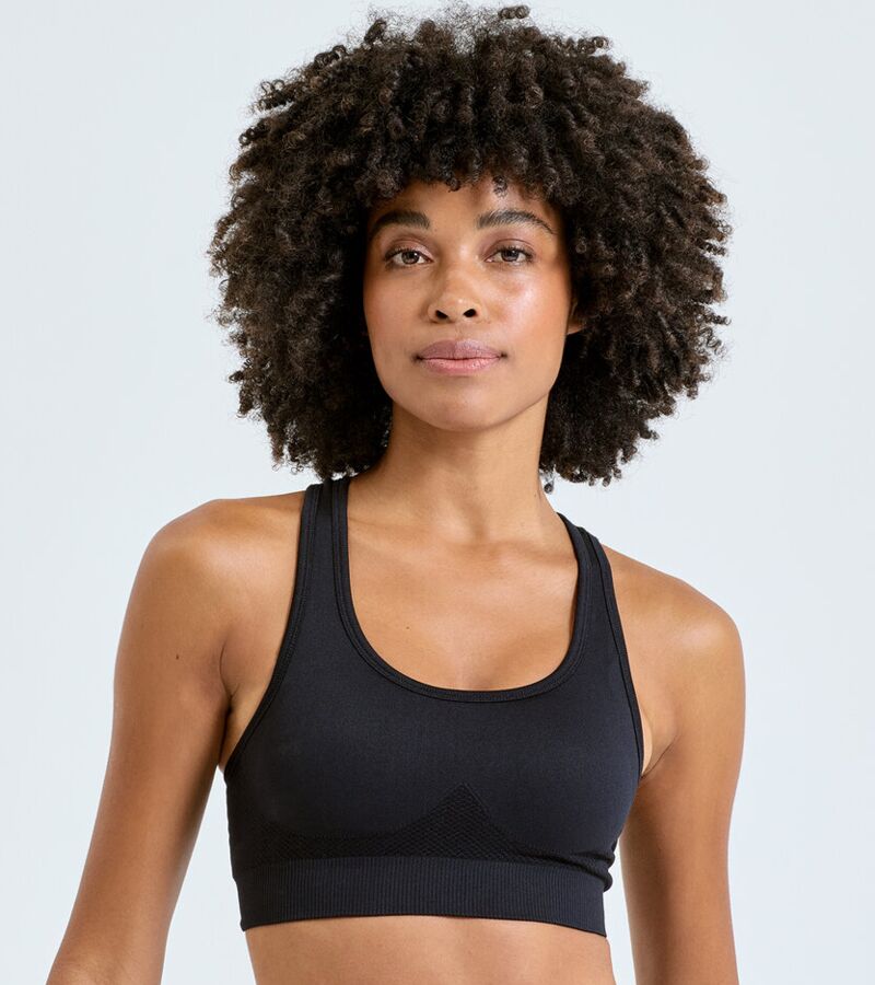 "Tridri® seamless "3D fit" multi-sport sculpt solid colour bra" Thumbnail