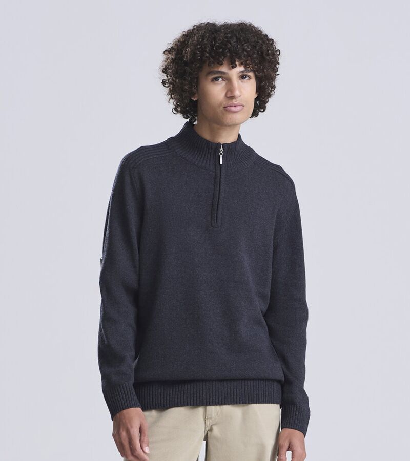 Wakhan ¼ regen zip knit sweater Thumbnail