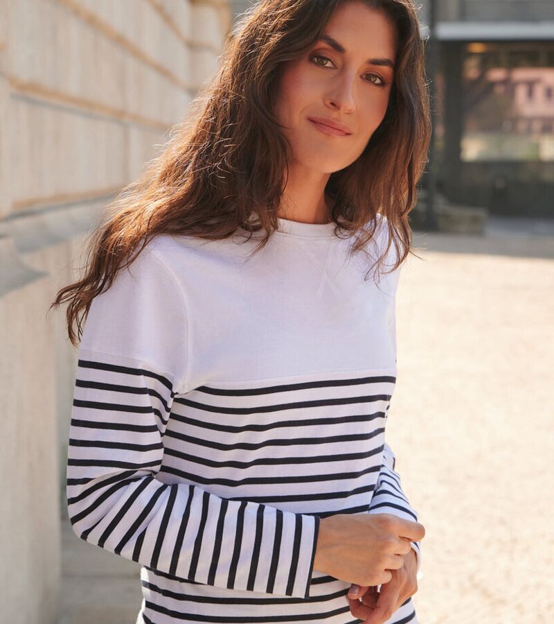 Long sleeve Breton striped T Thumbnail