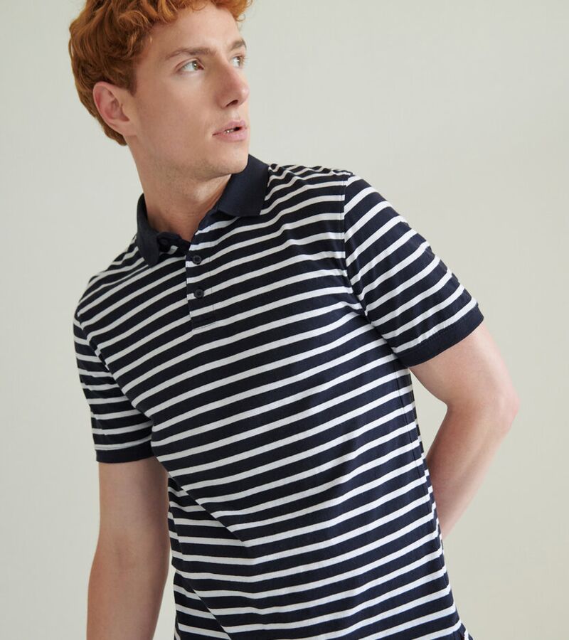 Striped Jersey polo shirt Thumbnail