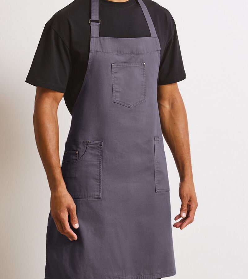 Chino cotton bib apron Thumbnail