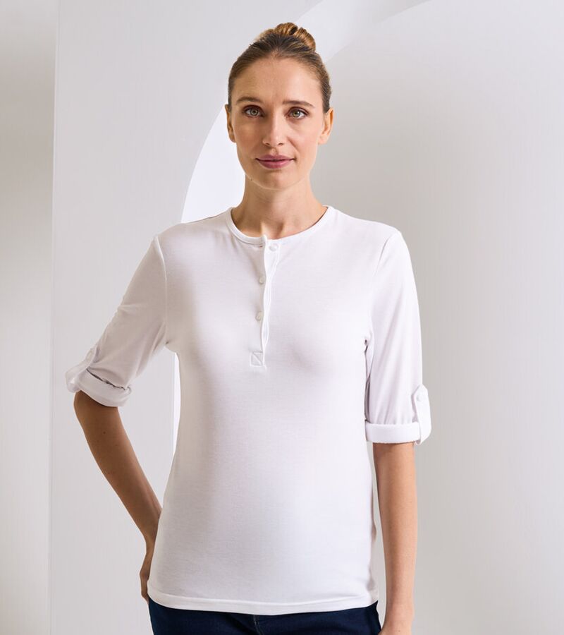 Women's Long John roll-sleeve tee Thumbnail