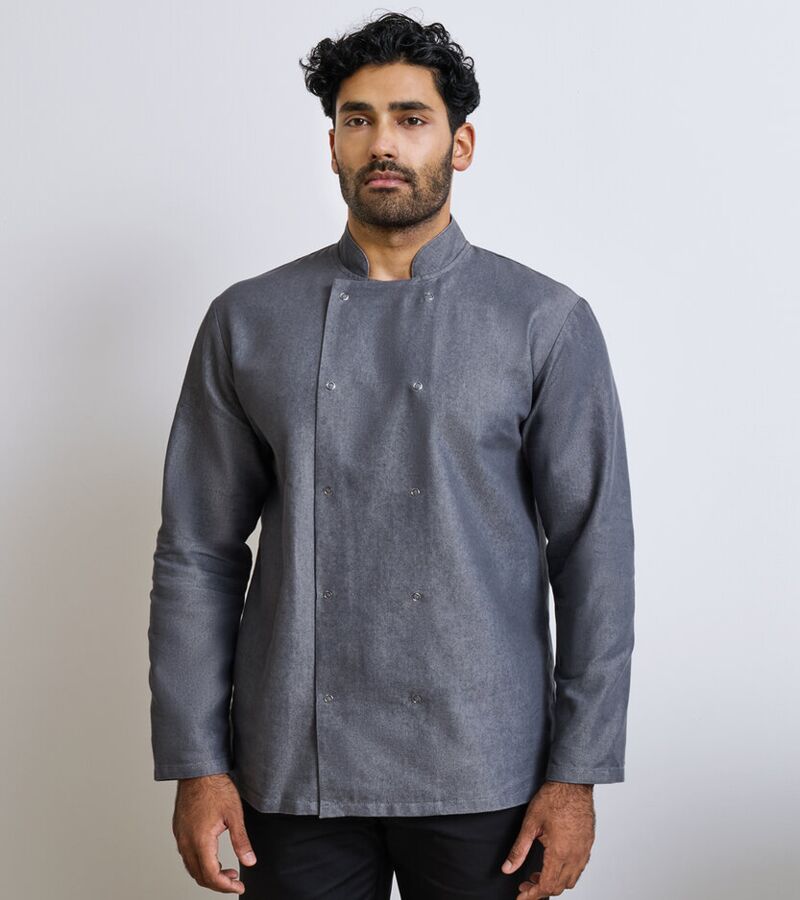 Denim chef's jacket Thumbnail