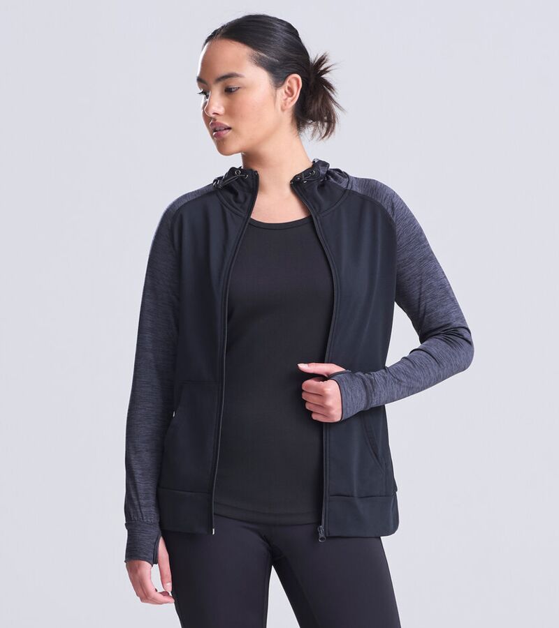 Women's cool contrast zoodie Thumbnail