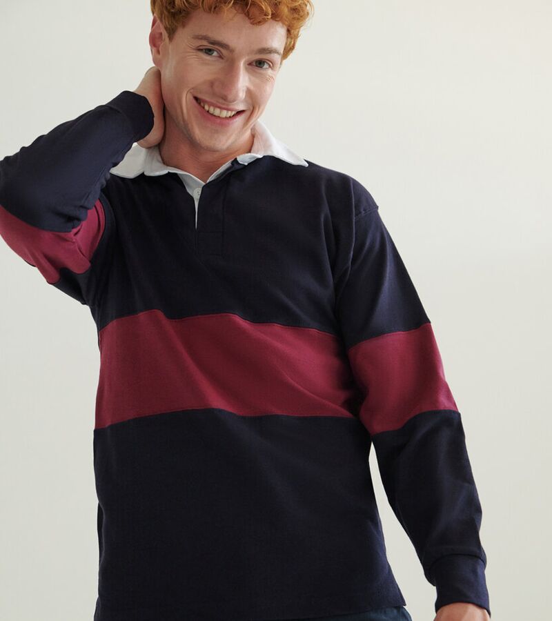 Panelled rugby shirt Thumbnail