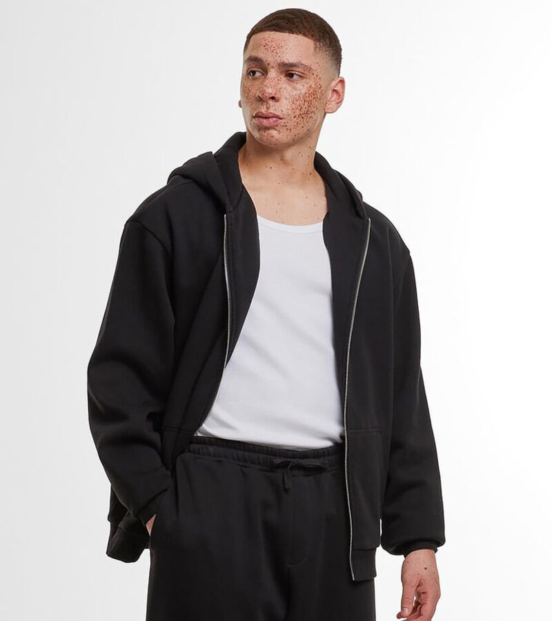 Loose-fit zip hoodie Thumbnail