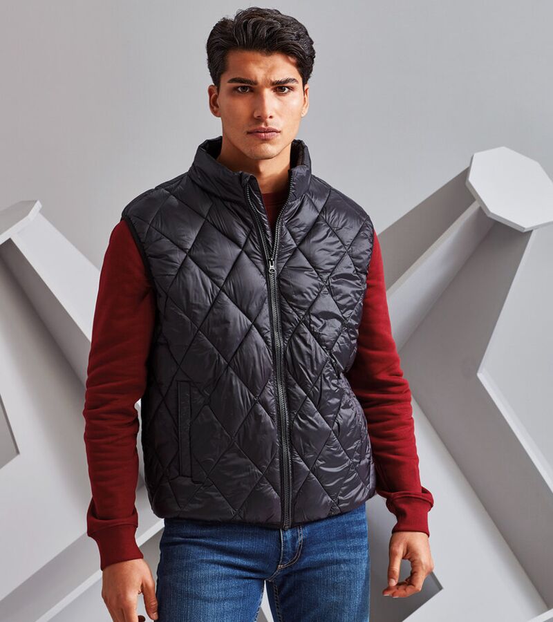 Diamond pane padded gilet Thumbnail