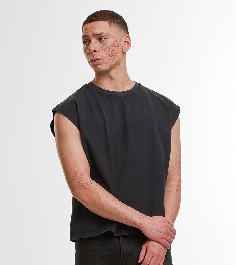 Vintage cropped heavy sleeveless tee Thumbnail