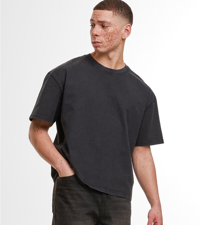 Vintage cropped heavy oversized tee Thumbnail