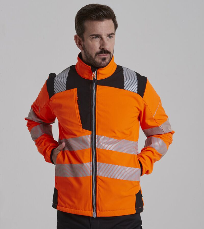 PW3 Hi-vis softshell jacket (T402) Thumbnail