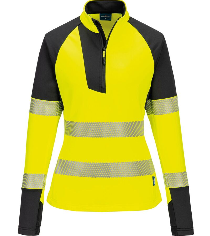 Women’s PW3 Hi-vis ¼-zip sweatshirt (T173) Thumbnail