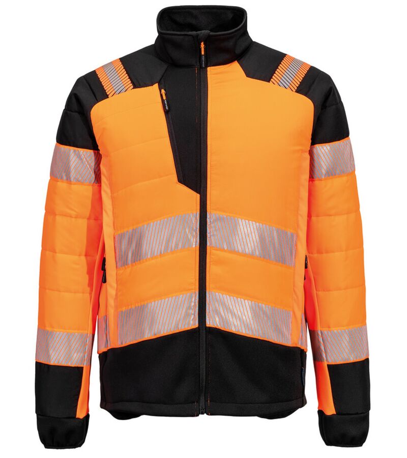 PW3 Hi-vis hybrid baffle jacket (T170) Thumbnail