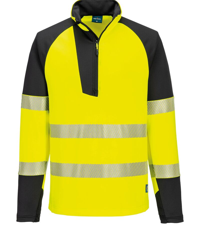 PW3 Hi-vis ¼-zip sweatshirt (T172) Thumbnail