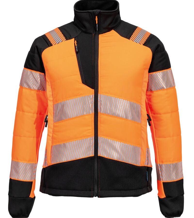 Women’s PW3 Hi-vis hybrid baffle jacket (T171) Thumbnail