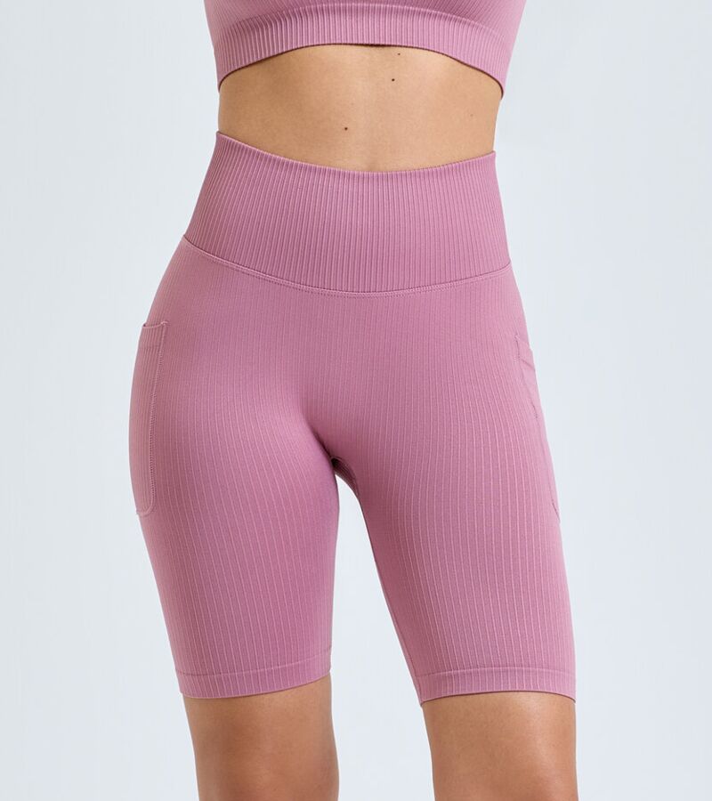 "Women's TriDri® ribbed seamless "3D fit" cycle shorts" Thumbnail