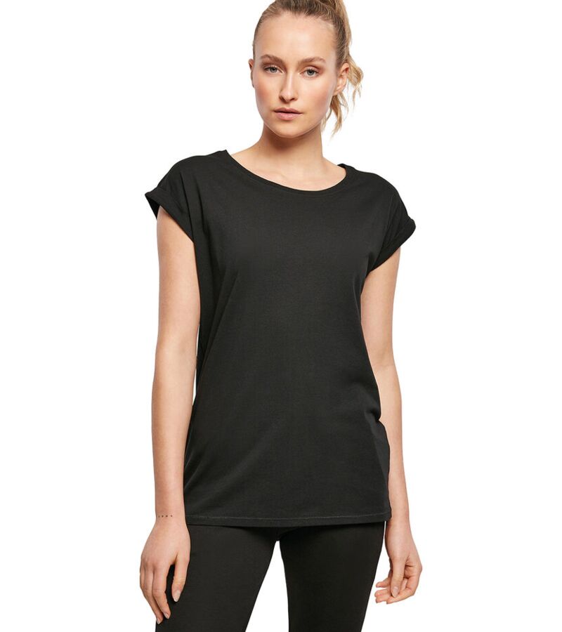 Women's organic extended shoulder tee Thumbnail