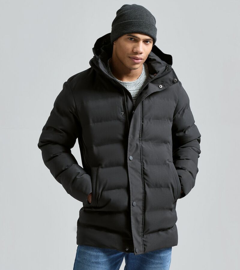 Recycled bonded longline padded jacket Thumbnail