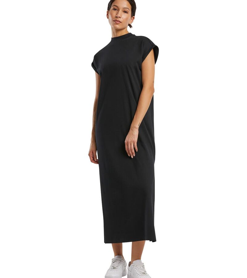 Women’s long extended shoulder dress Thumbnail