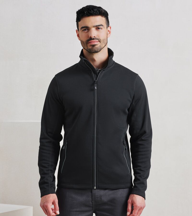Men's spun dyed sustainable zip-through sweatshirt Thumbnail