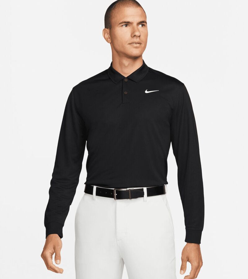 Nike Dri-FIT Victory solid long sleeve polo Thumbnail