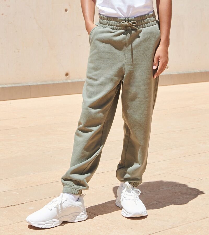 Kids sustainable fashion cuffed joggers Thumbnail