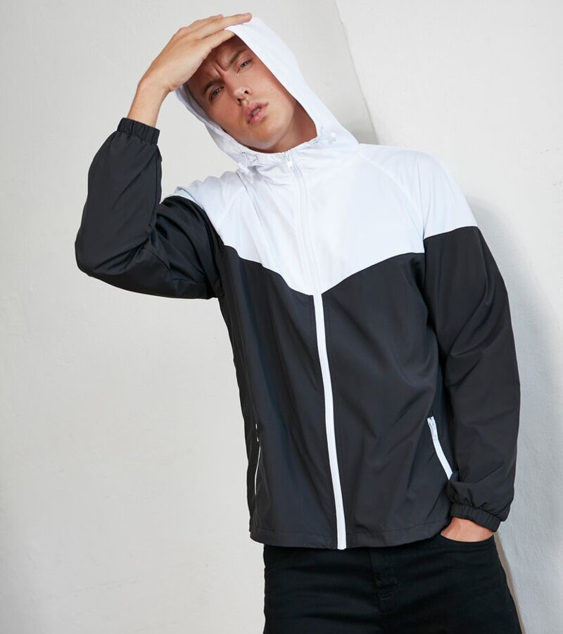 Two-tone tech windrunner jacket Thumbnail