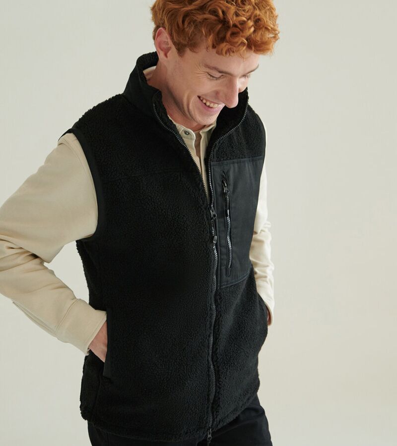 Recycled sherpa gilet Thumbnail