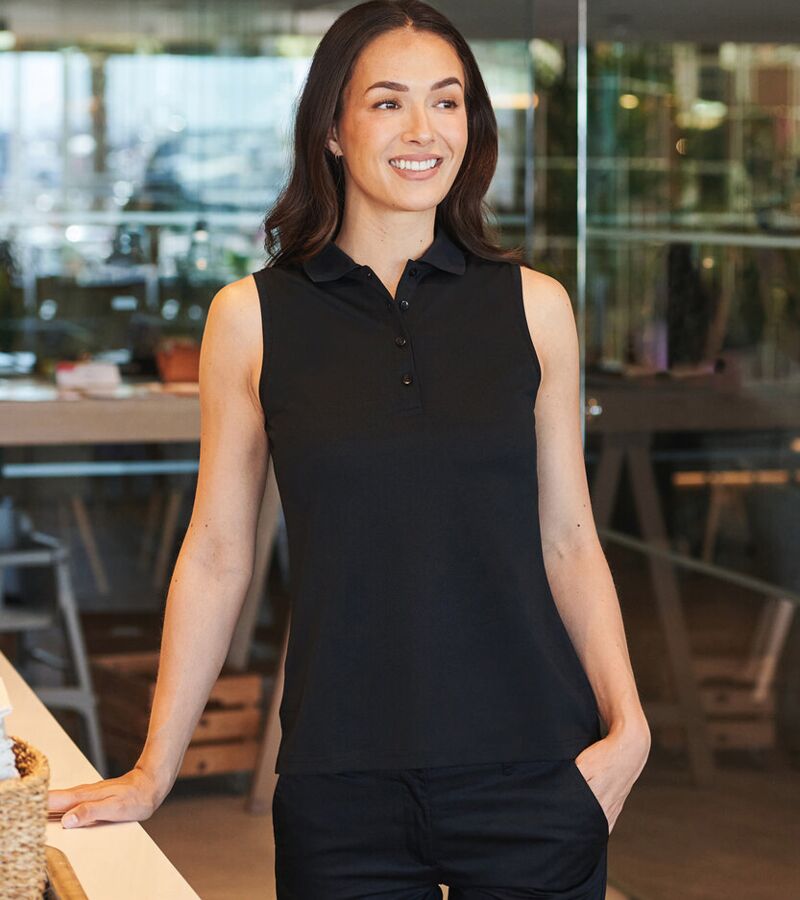 Women’s sleeveless Coolplus® polo shirt Thumbnail